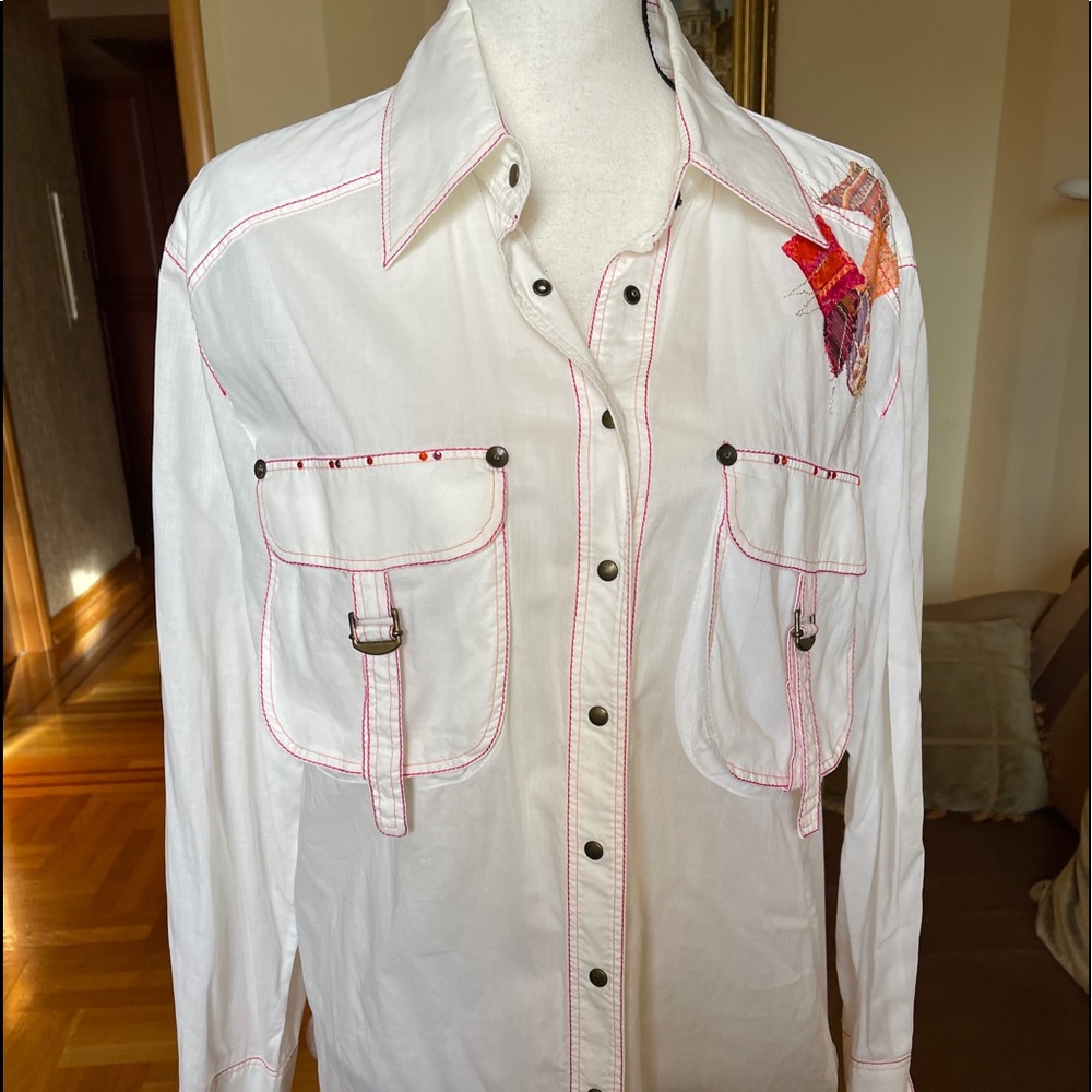 Fuego Women’s Italy cotton sport shirt sz 12